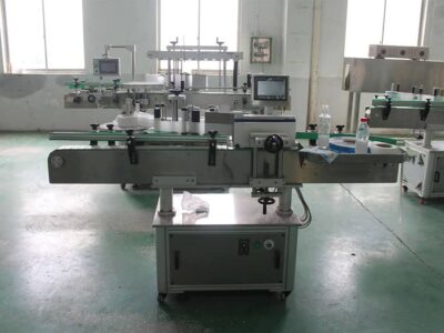 Automatic glass bottle adhesive labeling machine