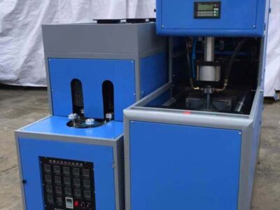 Semi-automatic gallon bottle blow machine