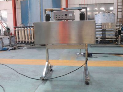 Glass bottle electrical label shrink tunnel for hot filling