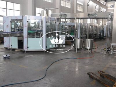 Monoblock 5 in 1 Juice Washing Filling Capping Machine for Glass Bottle with Aluminum Screw Cap